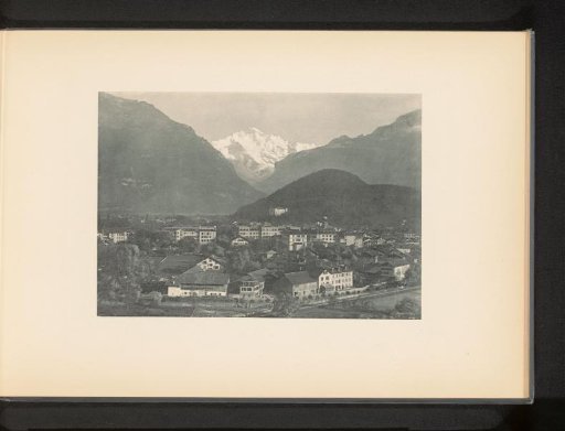 View of Interlaken and the Jungfrau mountain, Switzerland