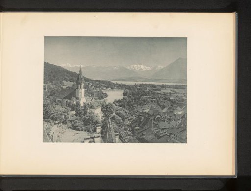 View of Thun and Lake Thun, Switzerland