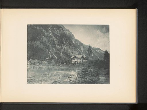 View of the Blausee near Frutigen, Switzerland