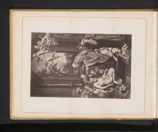 Photographic reproduction of an engraving after The Communion of Saint Jerome by Domenichino in the Vatican