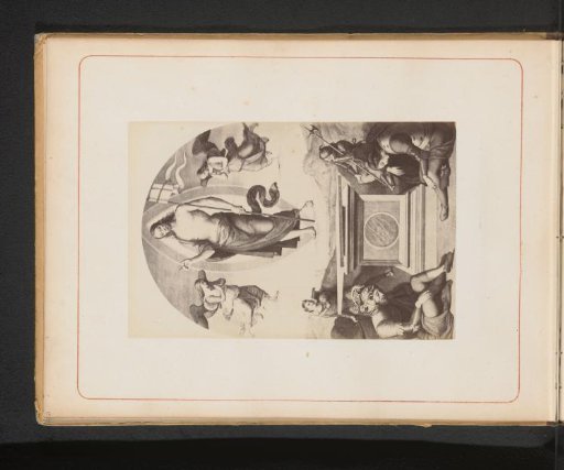 Photographic reproduction of an engraving after The Resurrection by Pietro Perugino in the Vatican