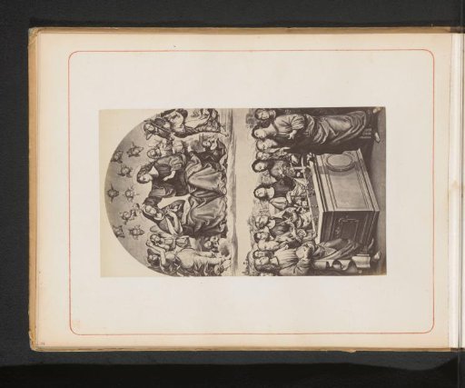 Photographic reproduction of an engraving after The Coronation of the Virgin by Raphael in the Vatican