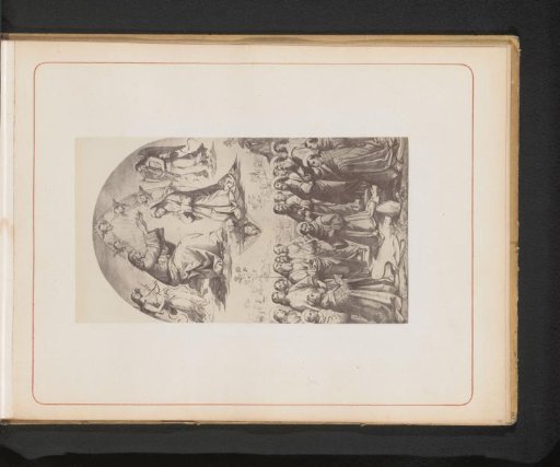 Photographic reproduction of an engraving after The Coronation of the Virgin by Pinturicchio in the Vatican