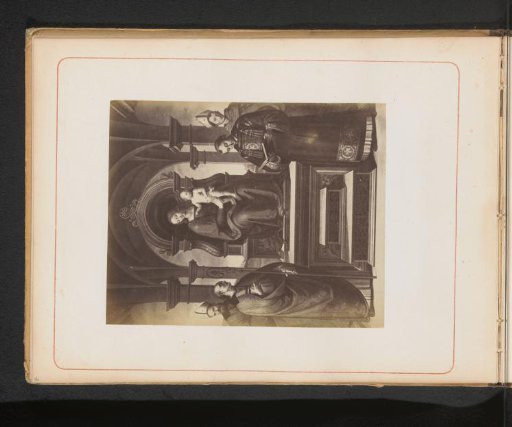 Photographic reproduction of an engraving after Mary and Four Saints by Pietro Perugino in the Vatican
