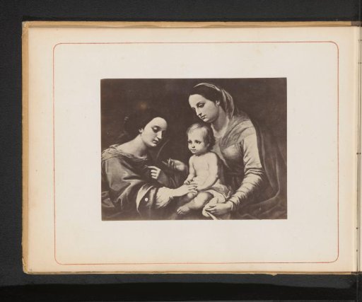 Photographic reproduction of an engraving after The Mystic Marriage of Catherine with Christ by Bartolomé Esteban Murillo in the Vatican