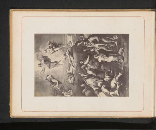 Photographic reproduction of an engraving after The Transfiguration by Raphael in the Vatican