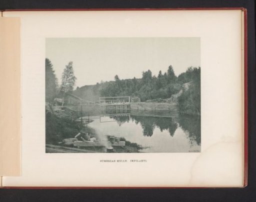 View of waterworks in a river