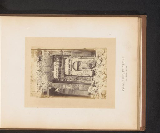 View of the destroyed interior of the Tuileries Palace in Paris