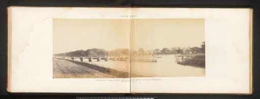 View of two bridges at the Ganges