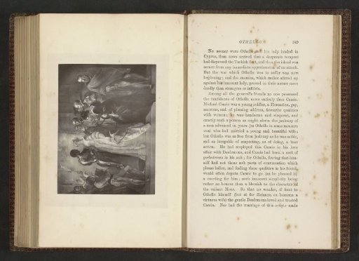 Photographic reproduction of an engraving of a scene from Othello by William Shakespeare