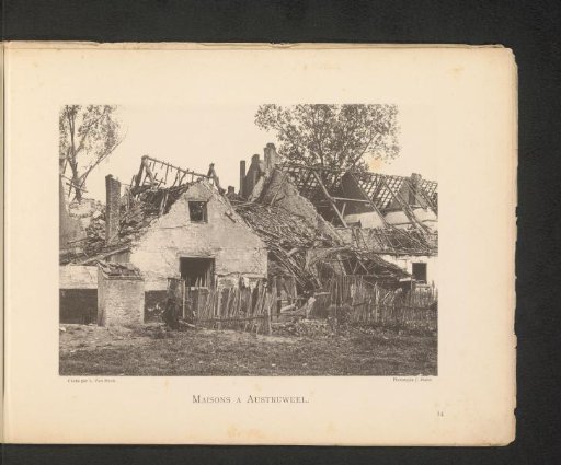 Destroyed Houses in Oosterweel after the Explosion of an Ammunition Factory on September 6, 1889