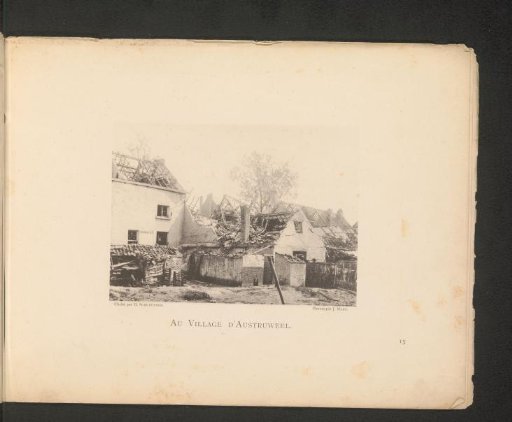 Destroyed houses in Oosterweel after the explosion of a munitions factory on 6 September 1889