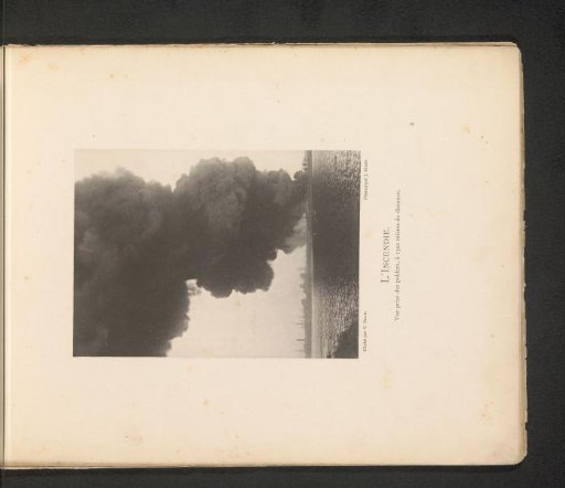 Fire in a Hangar with Oil after the Explosion of an Ammunition Factory in Oosterweel near Antwerp on September 6, 1889