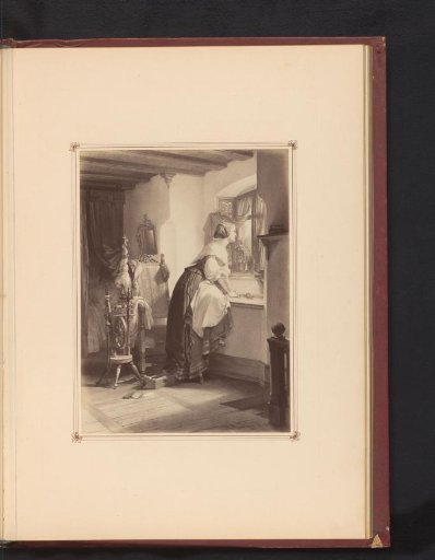 Photographic reproduction of a drawing of Gretchen, from the first part of the tragedy Faust by Johann Wolfgang von Goethe