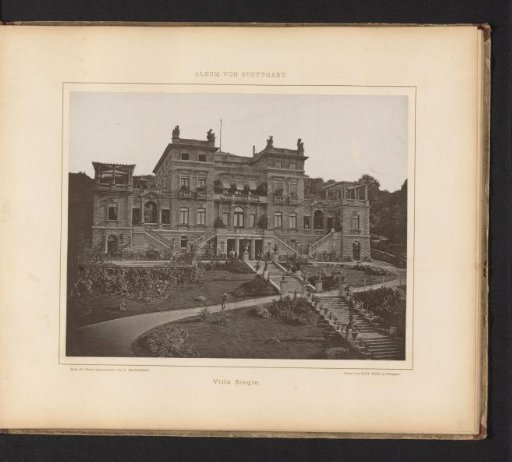 View of Villa Siegle in Stuttgart, Germany