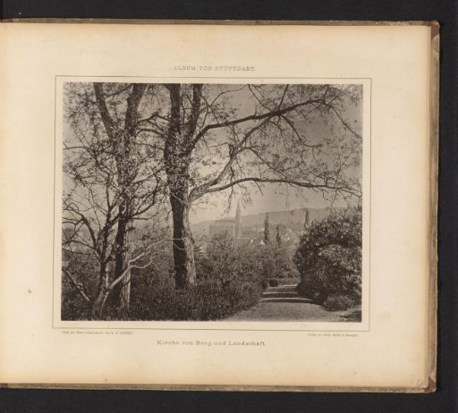 Landscape, with the Berger Kirche and Stuttgart, Germany, in the background