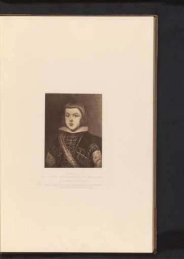 Photographic reproduction of a painting of a portrait of Carlos of Spain as a child by Diego Velázquez