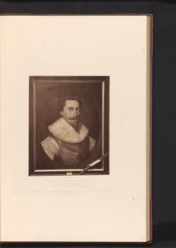 Photographic reproduction of a painting of a portrait of George Villiers by Jansen
