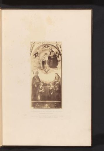 Photographic reproduction of The Coronation of the Virgin by Lorenzo di Credi
