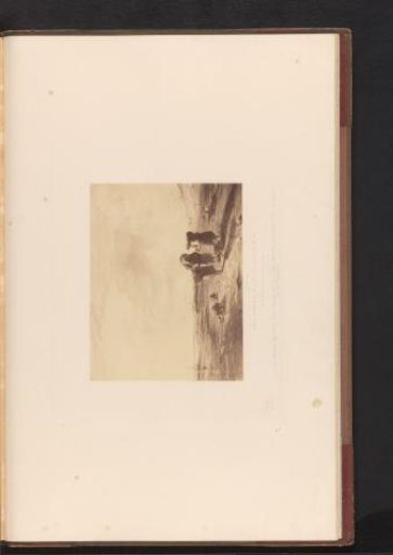 Photographic reproduction of a painting of two women in a coastal landscape by William Collins