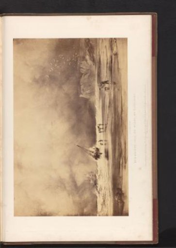Photographic reproduction of a painting of a view of Bembridge, Isle of Wight, by Anthony Vandyke Copley Fielding