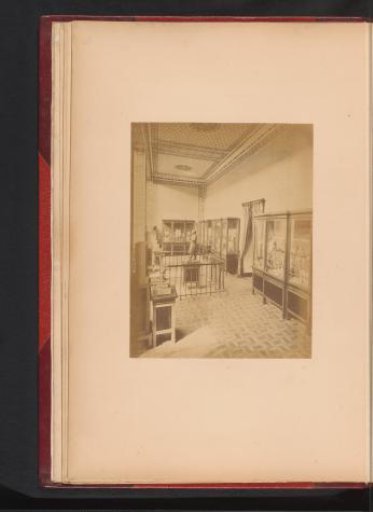 View of a hall with funeral objects in the Boulaq Museum in Cairo, Egypt