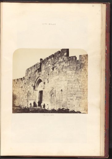 View of the Zion Gate in Jerusalem