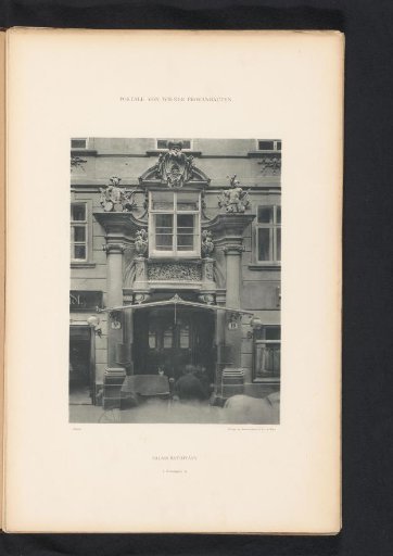 Entrance portal of Palais Batthyány in Vienna