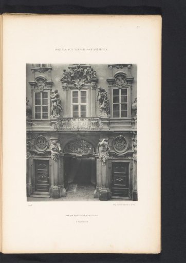 Entrance portal of the Palais Breuner-Enckevoirt in Vienna