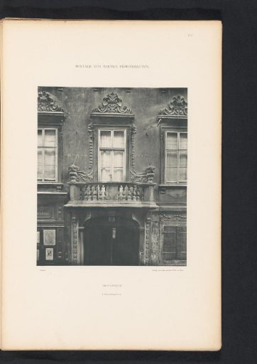 Entrance portal of a house at Sonnenfelsgasse 15 in Vienna