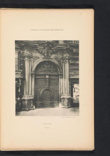 Entrance portal of Palais Paar in Vienna
