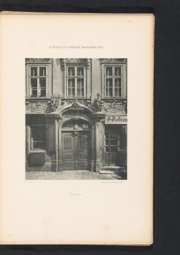 Entrance portal of a building at Neustiftgasse 6 in Vienna