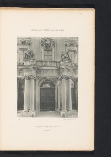 Entrance portal of the Stadtpalais Liechtenstein in Vienna