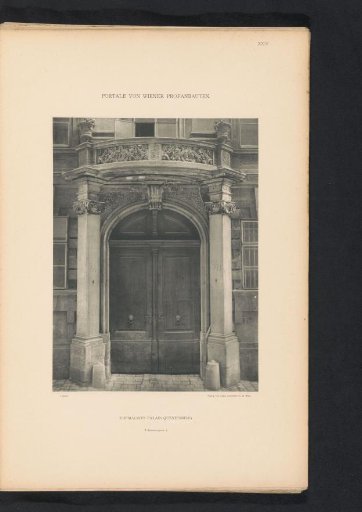 Entrance portal of Palais Questenberg in Vienna