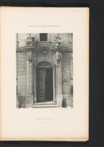 Entrance portal of the Erzbischöfliches Curhaus in Vienna