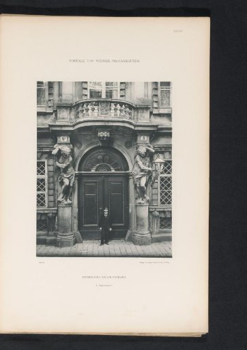 Entrance portal of Palais Caprara-Geymüller in Vienna