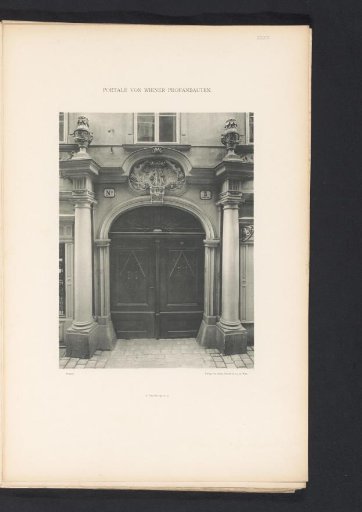 Entrance portal of a building at Dorotheagasse 5 in Vienna