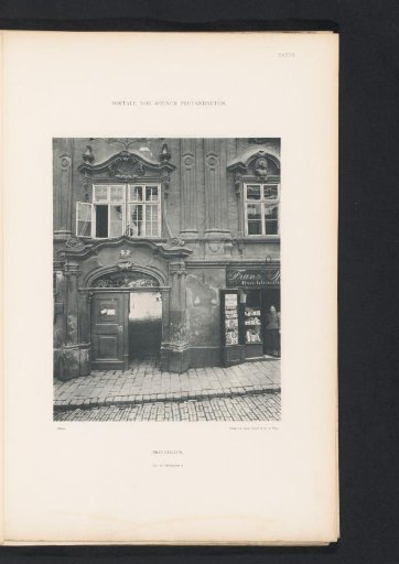 Entrance portal of a residence at St. Ulrichplatz 2 in Vienna