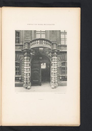 Entrance portal of a building at Herrengasse 9 in Vienna