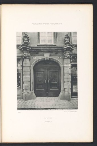 Entrance portal of a residence at Dorotheergasse 10 in Vienna