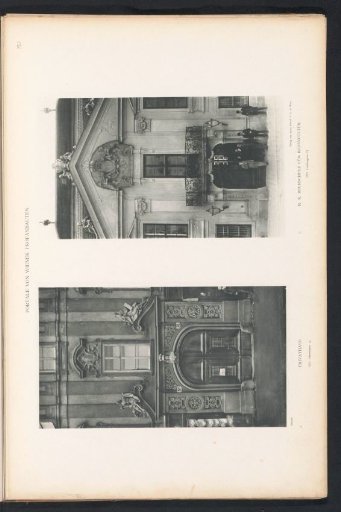 Two entrance portals of buildings in Vienna