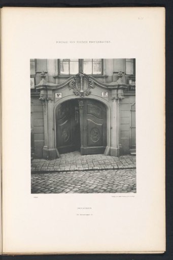 Entrance portal of a residence at Siebensterngasse 17 in Vienna