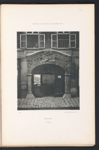 Entrance portal of a residence at Stiftgasse 5 in Vienna