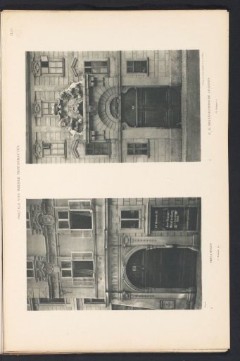 Two entrance portals of buildings in Vienna