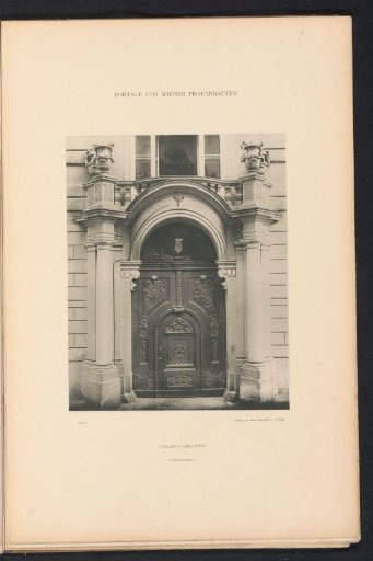 Entrance portal of Palais Lobkowitz in Vienna