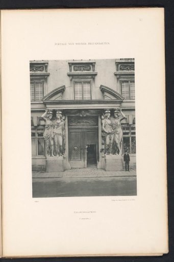 Entrance portal of Palais Pallavicini in Vienna