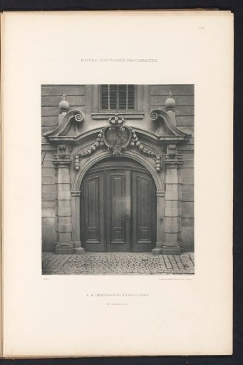 Entrance portal of the Theresianum in Vienna