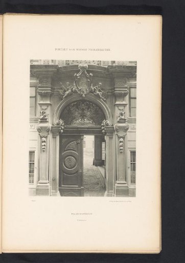 Entrance portal of the Palais Batthyány in Vienna