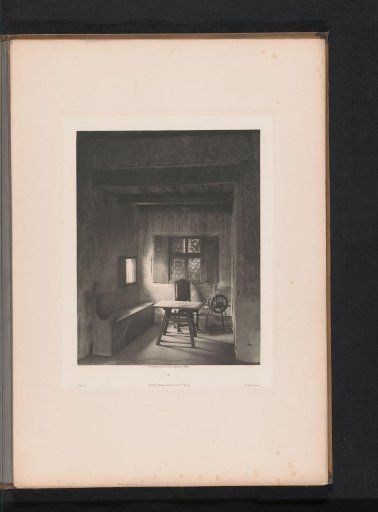 View of a small room in Burg Reifenstein in South Tyrol, Italy