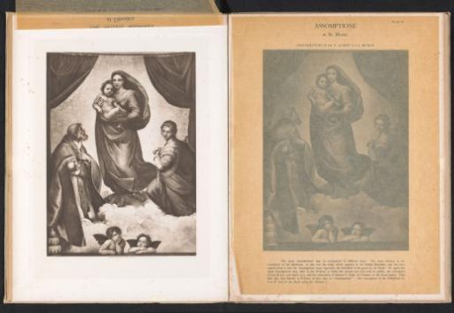 Reproduction of the Sistine Madonna by Raphael, in the Gemäldegalerie Alte Meister in Dresden